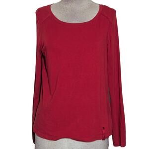 Lauren Ralph Lauren Red Long Sleeve Tee Size Medium
